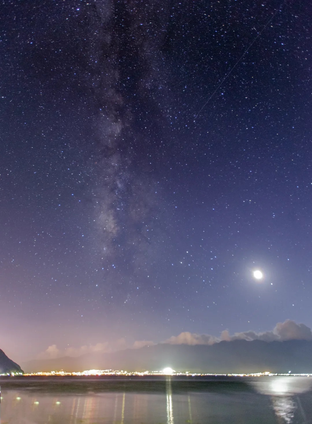 在云南的夜空下